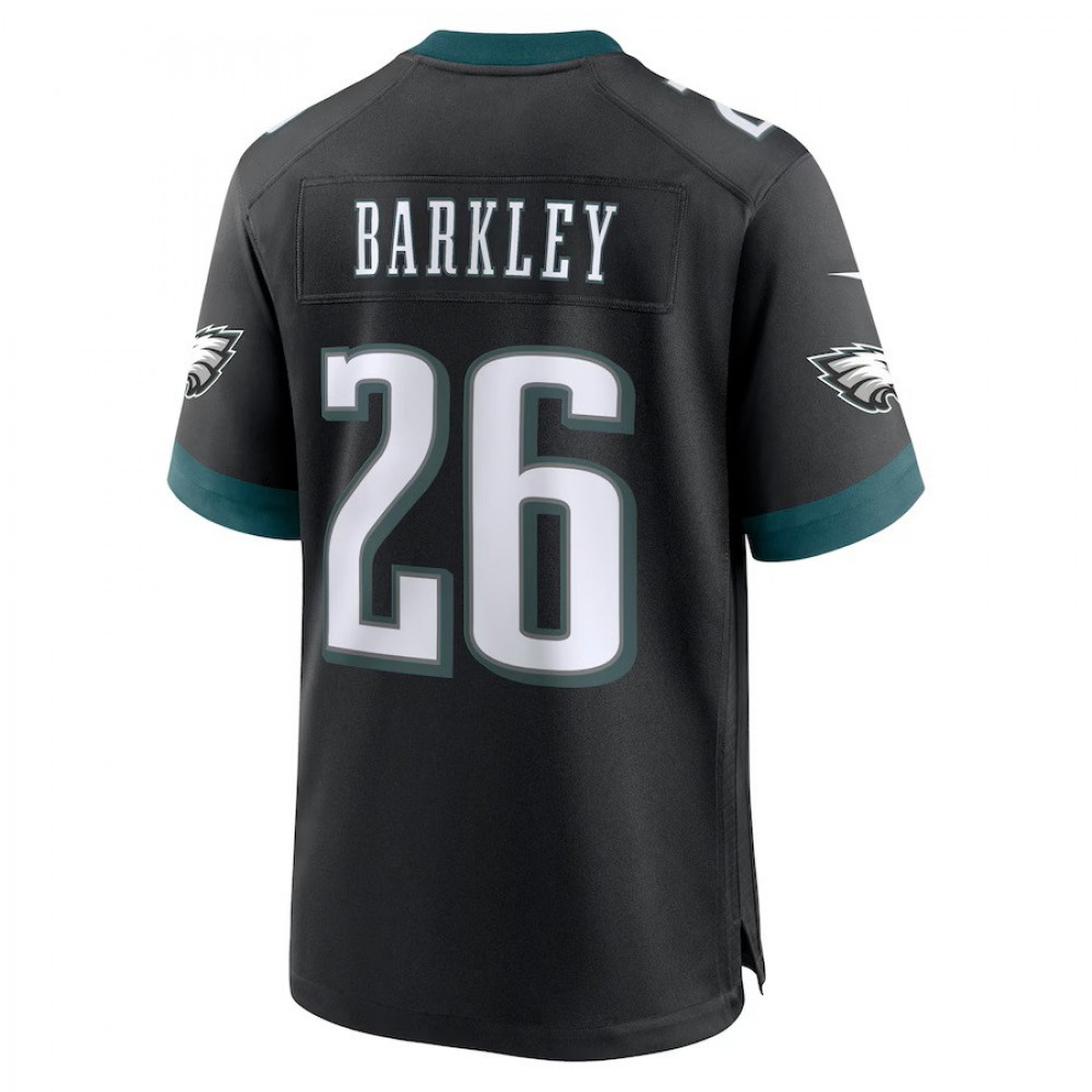 Saquon Barkley Philadelphia Eagles Nike Youth Jersey - Black-GridironStore